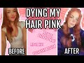 Dying my hair from GINGER to PINK!