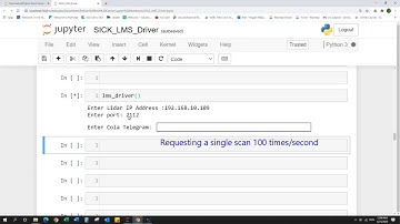 Lidar Driver Using Python Jupyter Notebooks