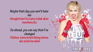 Hate Me  Miley Cyrus s Dan Terjemahan 