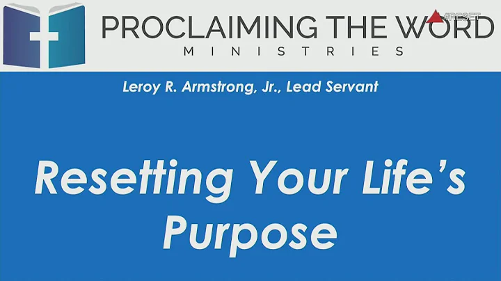Pastor Leroy Armstrong, Jr | Sermon Resetting Your...