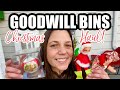 GOODWILL OUTLET BINS HAUL! THRIFTING for VINTAGE CHRISTMAS HOME DECOR! Budget Christmas Decor!