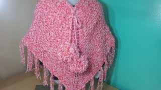 How to knit a girls poncho