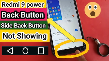 Redmi 9 power back button not showing