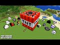 SURVIVAL TNT HOUSE WITH 100 NEXTBOTS in Minecraft - Gameplay - Coffin Meme