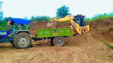 New JCB 3dx 4x4 First Time Working Stand with Mahindra 275 DI XP Plus Eicher 485 with Trolley