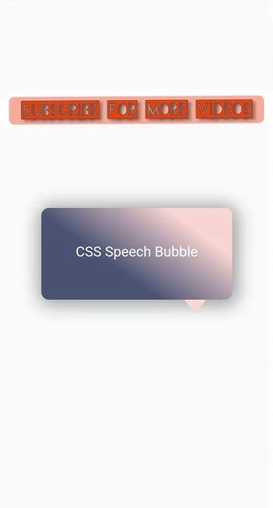 How to make CSS Speech Bubble Box | HTML & CSS | #shorts #ytshorts # ...