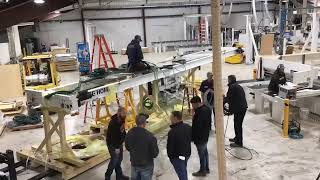 Homag Intellistore (Storeteq) Installation - automated material handling and retrieving - time lapse