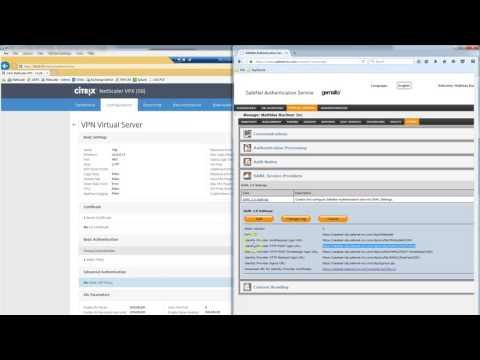 Netscaler with SAS SAML