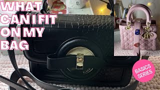 WHAT CAN I FIT ON MY MIMCO AND PINK LADY DIOR BAG BAGHAUL TUBEBUDDY