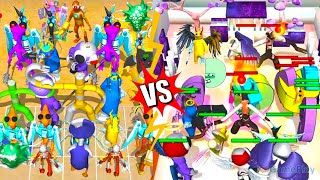 Color Friend vs 100 Doors Vs Color Monster Alphabet Friends ⭐ Merge Simulator Battles,part 2