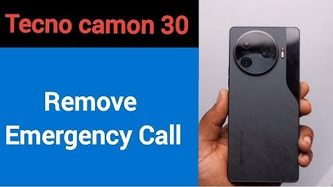 Tecno Camon 30 5G me emergency call Kaise hataye, how to remove emergency call