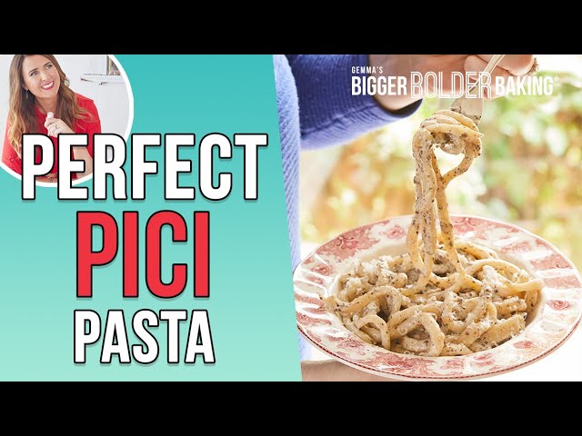 Easy Hand-Rolled 4-Ingredient Pici Pasta | Bigger Bolder Baking