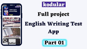 English writing test app Part 01
