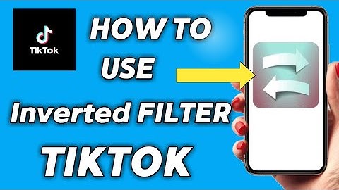 How to use inverted filter in tiktok easy