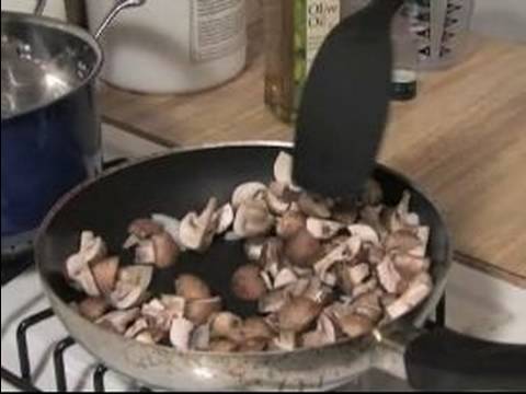 How to Make Tofurky : Sauting Mushrooms & Onion fo...