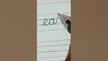 eat-How to write in cursive handwriting|#radhusing|#shorts|#cursivehandwriting