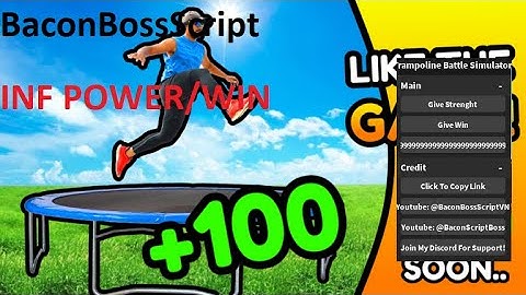 [ROBLOX] Trampoline Battle Simulator OP SCRIPT (INF WIN/POWER)