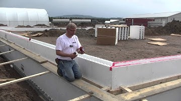 How to Build ICF Stem Walls | Whitecourt Shop Part 1 with Fox Blocks Insulated Concrete Forms