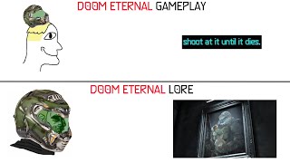 doom eternal lore vs gameplay