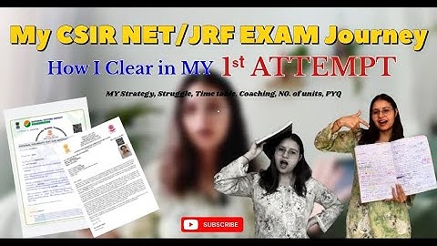 My CSIR NET/JRF journey and CLEARED in my 1st Attempt in Lifesciences🥇📚🔖