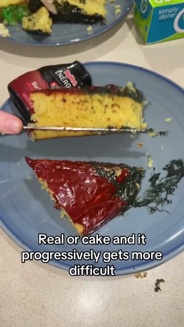 Real or cake, but it gets more difficult ￼