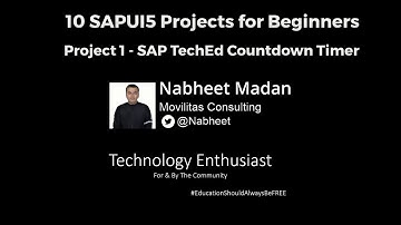 10 SAPUI5 Projects for Beginners - Project 1