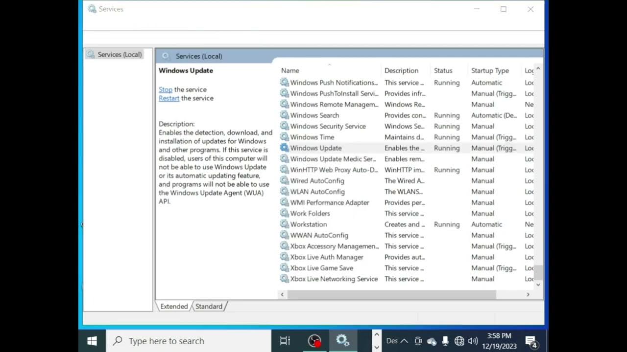 how to enable or disable windows updates in windows 10 with JAWS? YouTube