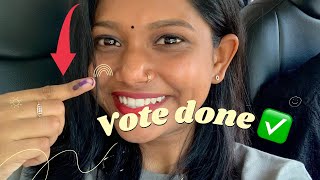 Voting for the first time 🫣❤️ ✅#amrithashaji #grwm #vote #unboxing #youtubeshorts #bitmoji #dance