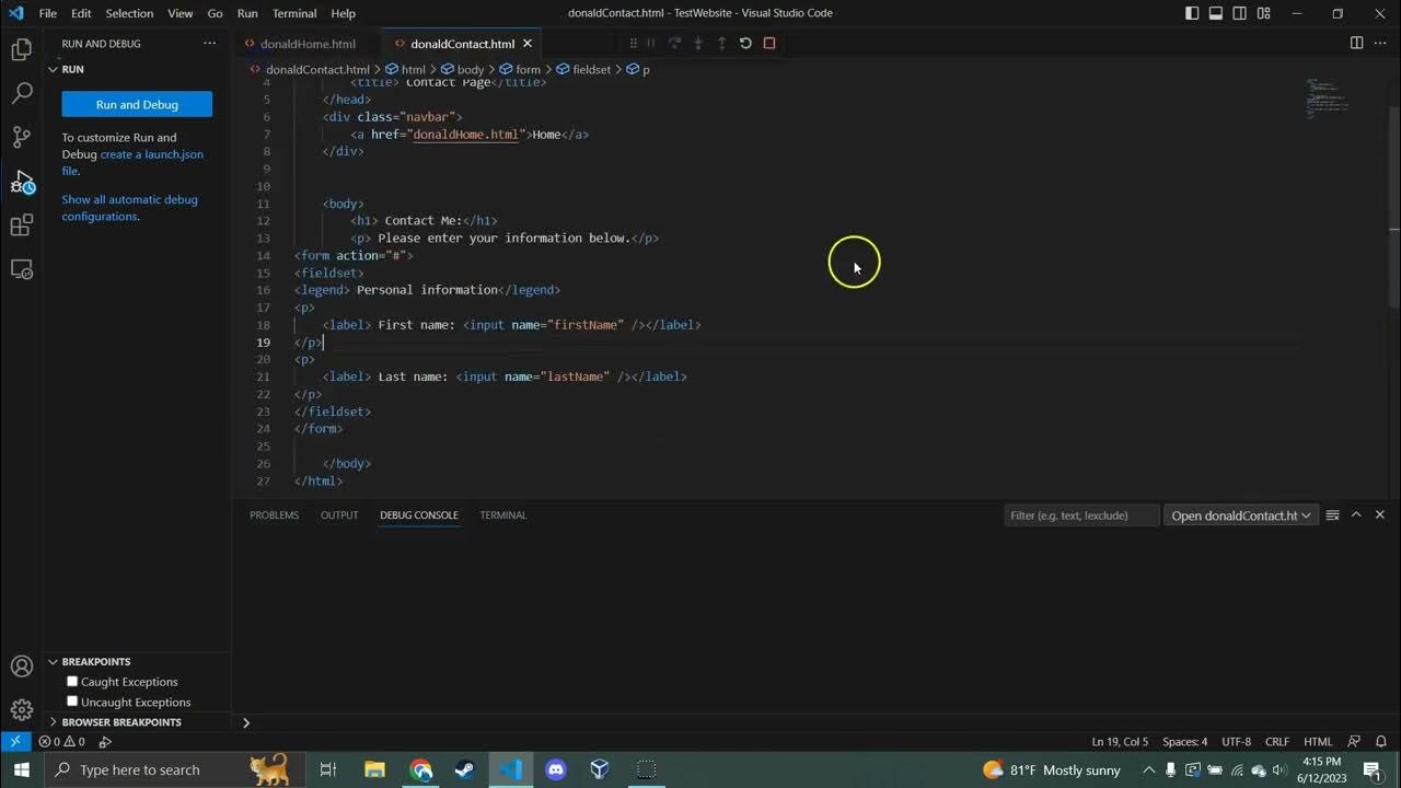 Creating a static website with Visual Studio Code #1: HTML - YouTube