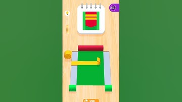 Color Roll 3D - design fold #shorts #colorroll3d #gaming #nicdzigaming  #gameplay