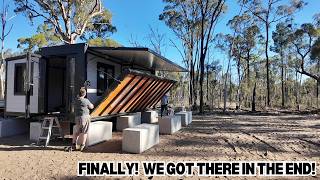 We managed to get the expandable building up, with effort lol, as usual! - Off Grid Australia