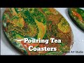 How To Pour A Set Of Coasters | Resin Coasters | Siddhi Art Studio