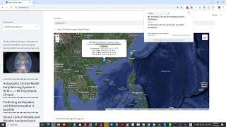2025 05 26 00 39 Earthquake Extreme weather warning Holographic Climate Model China Taiwan Vietnam