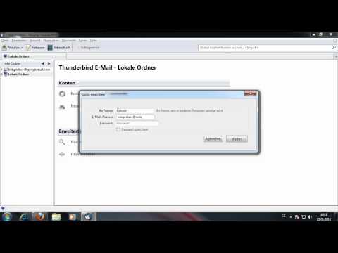 Thunderbird Web.de Account einrichten