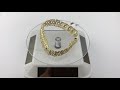 Solid 14k yellow gold diamond cut link bracelet 10 mm 7