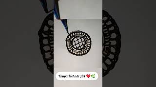 Day 13/60 ✨ | Circle Mandala Design 🪷 | Jali Work Tutorial | Krupa Mehndi Art ❤️ 🌿