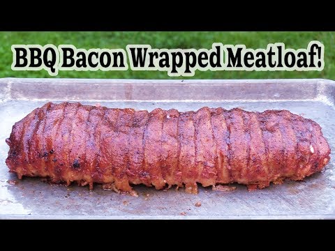 BBQ Bacon Wrapped Meatloaf! - How to Smoke Meatloaf - The Wolfe Pit