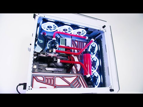 $4000 EXTREME Custom Water Cooled Gaming PC Build - Time Lapse 2018