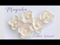 EASY - How to make a fondant MAGNOLIA (without wires) tools included