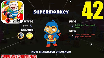 BLOONS ADVENTURE TIME TD - SUPERMONKEY VILLA - EXTREME MODE + SUPERMONKEY - Gameplay 42
