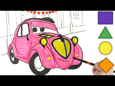 Lightning McQueen Cars3 Drawing And Coloring, Uncle Topolino | Disney Pixar Cars #cars