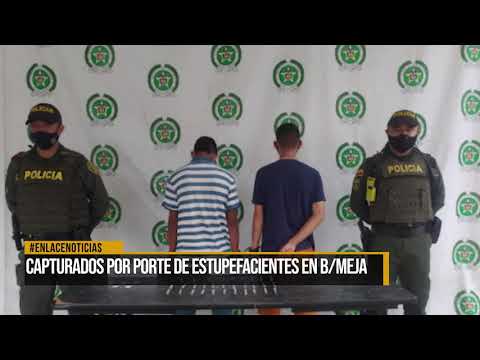 Dos jóvenes fueron capturados por porte de estupefacientes en el barrio La Paz