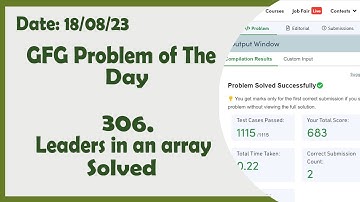 Leaders in an array || C++ || GFG Daily Problem