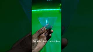 how to make 3D Hologram at home l short l shorts l shortsfeed.