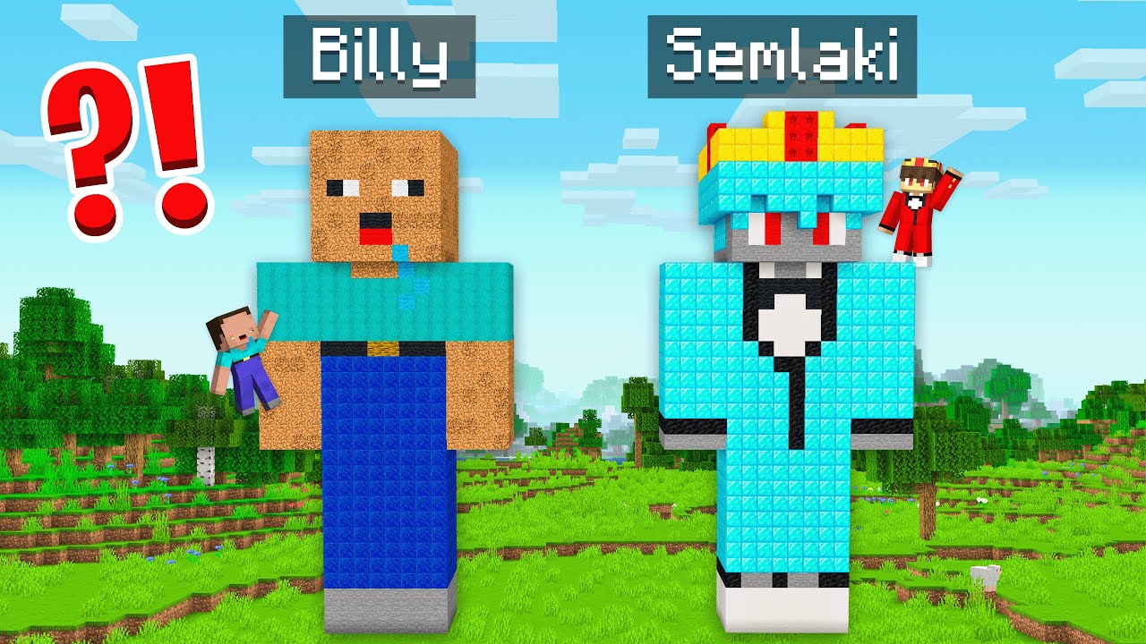 Billy Arm vs Semlaki Reich STATUE Bau Challenge in Minecraft