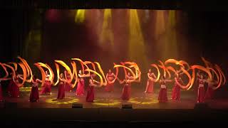 Danza del vientre con abanicos de seda  Muestra alumnas 2023  Escuela danza Sara Guirado