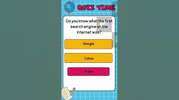What Was the First Search Engine? 🌐 | Tech Quiz Shorts #SearchEngine #TechHistory #archie