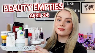 SKINCARE & BEAUTY EMPTIES APRIL 2024 Skincare Makeup & Bodycare Reviews | MISS BOUX