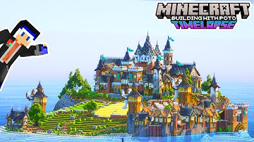 transforming an island into an epic medieval kingdom - a Minecraft Timelapse