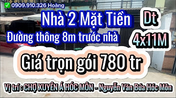 ✅ NHÀ MẶT TIỀN KINH DOANH BUÔN BÁN Ở NGUYỄN VĂN BỨA HÓC MÔN DT 4x11M